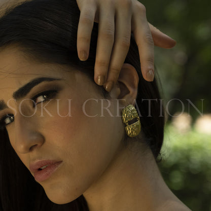 Gold Plated Designer Drop and Dangle Earring