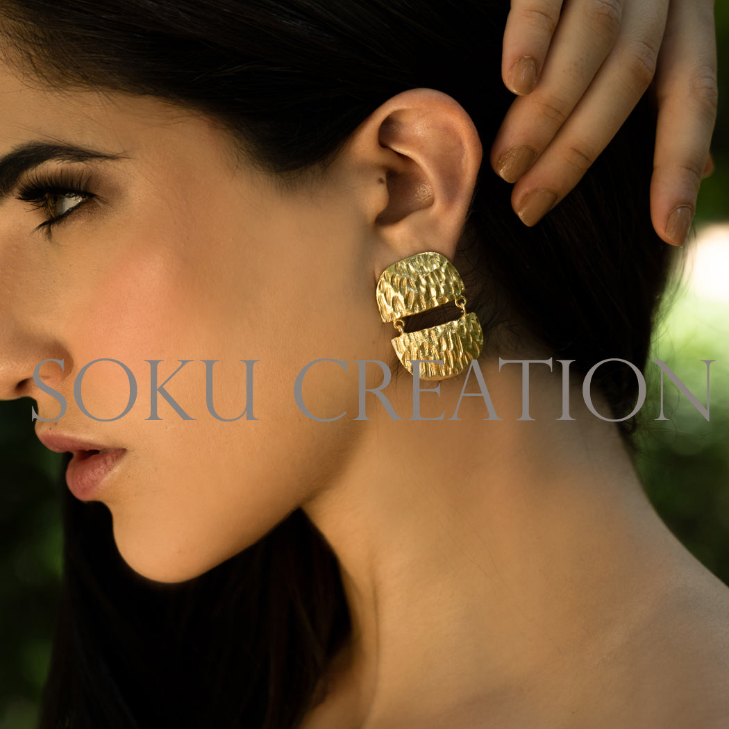 Gold Plated Designer Drop and Dangle Earring