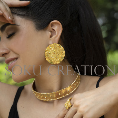 Gold plated Designer Jewelry Set