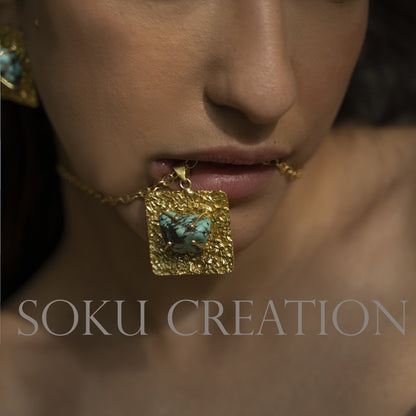Gold plated Designer Gemstone Jewelry Set
