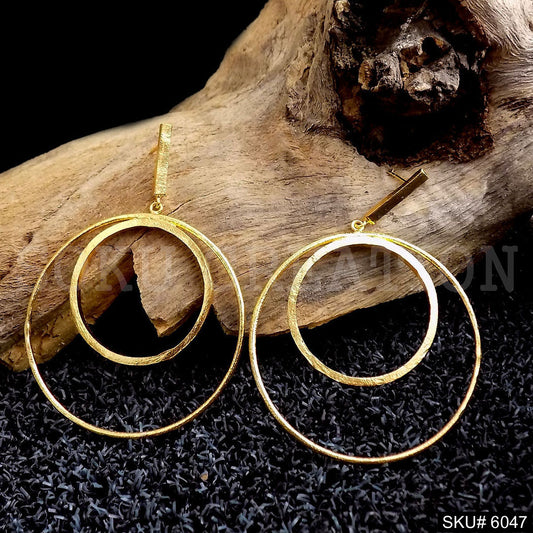Gold plated Statement Design Drop and Dangle Earring SKU6047
