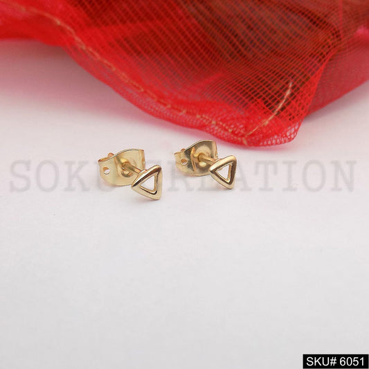 Gold plated Statement Design Triangle Style Stud Earring SKU6051