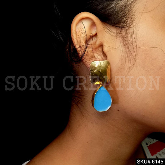 Gold plated Statement Style Drop and Dangle Earring SKU6145