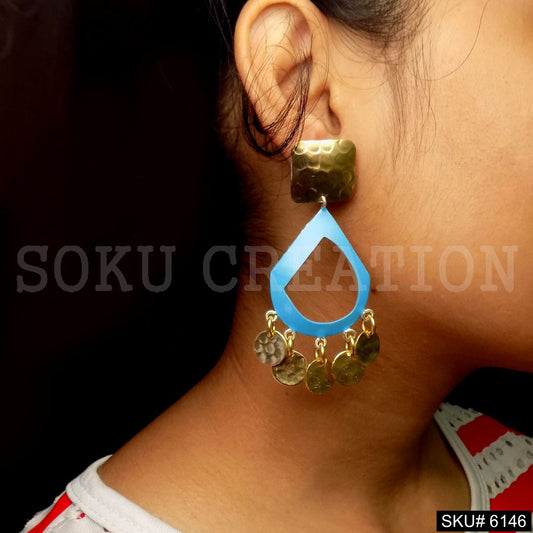 Gold plated Statement Style Drop and Dangle Earring SKU6146