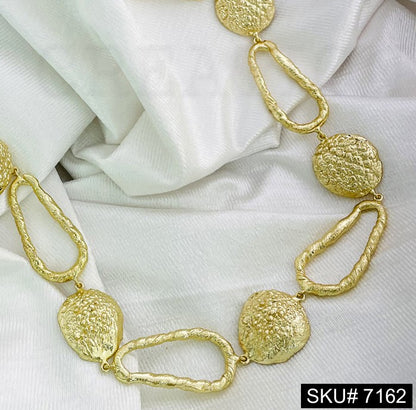 Gold Plated Statement  Handmade Designer Necklace  SKU7162