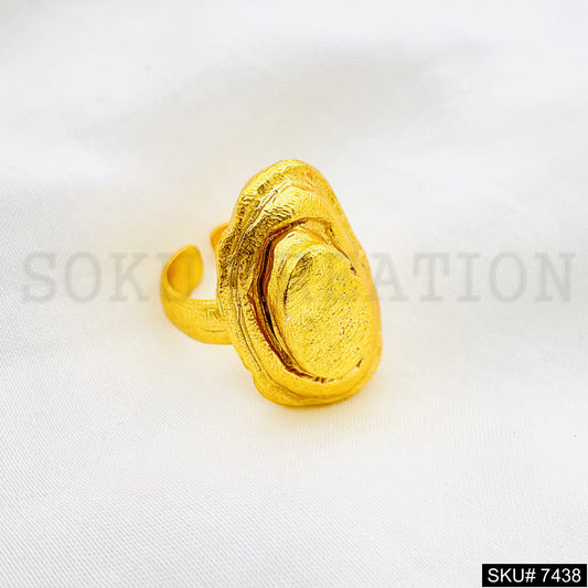 Gold Plated Unique Style of Adjustable Handmade Ring SKU7438