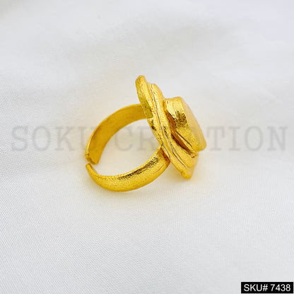 Gold Plated Unique Style of Adjustable Handmade Ring SKU7438