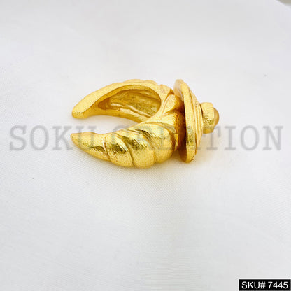Gold Plated Unique Golden Stone Style of Adjustable Handmade Ring SKU7445