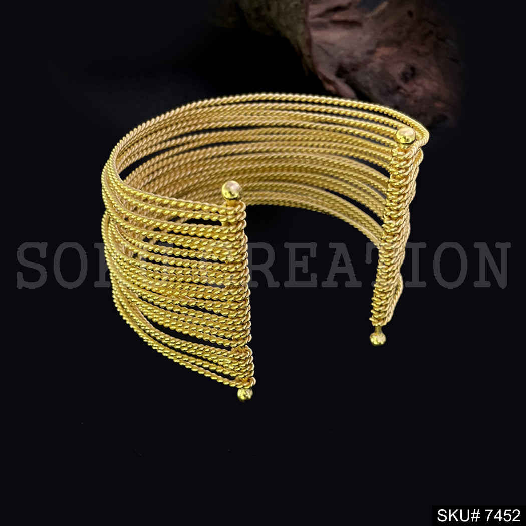 Gold Plated Multi Layer of Twisted Wire of Cuff SKU7452