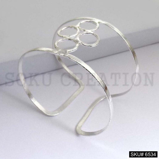 Silver & Metal Plated Statement Delicate Design of Unique Cuff SKU6534