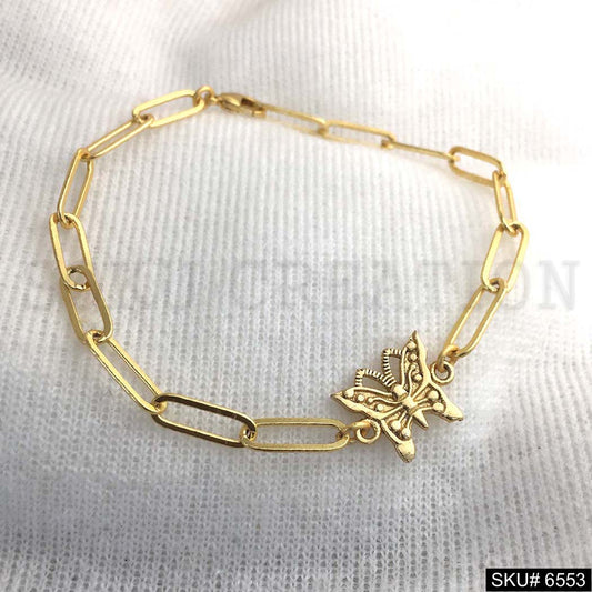 Gold plated Butterfly Charm Bracelet  SKU6553
