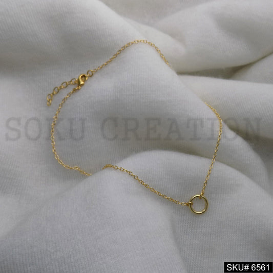 Gold Plated Chain Necklace with Good luck Charm SKU6561