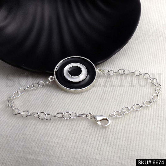 Evil Eye Protection Bracelet in Silver Plated SKU6674