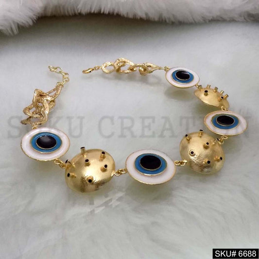 Handmade Chain Statement with Multi Protective Evil Eye Necklace SKU6688