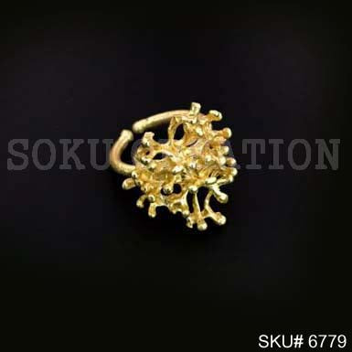 Gold Plated Unique Designer Adjustable Handmade Ring SKU6779