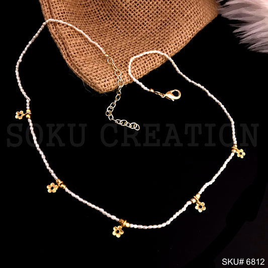 Gold plated Delicate Floral of Beauty Necklace SKU6812