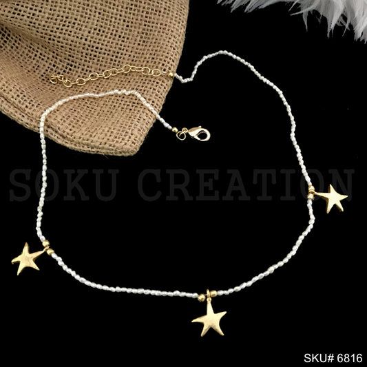 Gold plated Light Star Handmade Necklace SKU6816