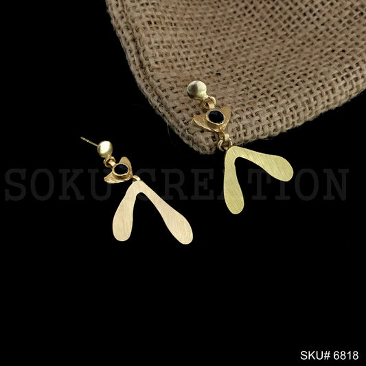 Gold plated Drop & Dangle wings  Earring SKU6818