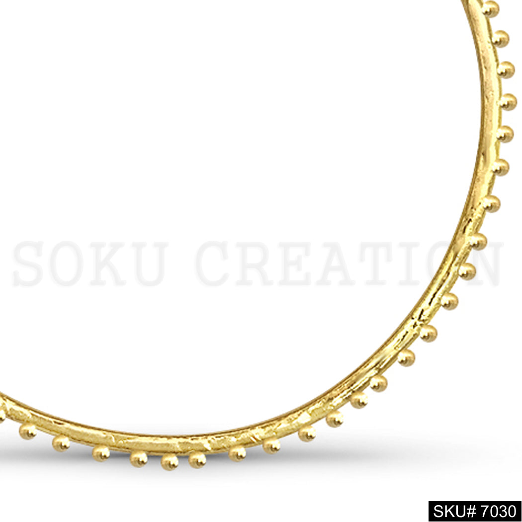 Gold Plated Simple Design Doted on Choker SKU7030
