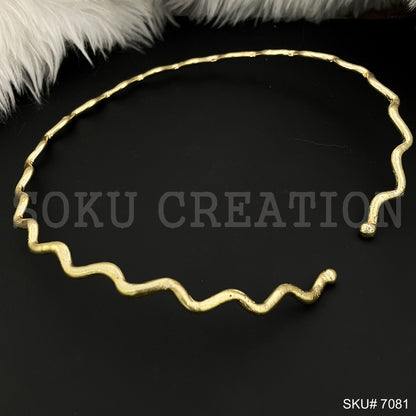 Simple Design Twisted Wire of Choker SKU7081