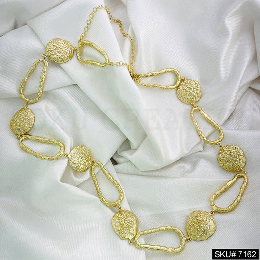 Gold Plated Statement  Handmade Designer Necklace  SKU7162