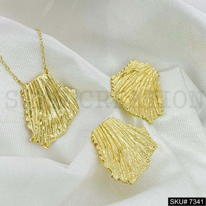 Gold plated Necklace and Earring SKU7341