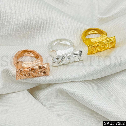 Gold Rose and Silver Plated Ring SKU7352