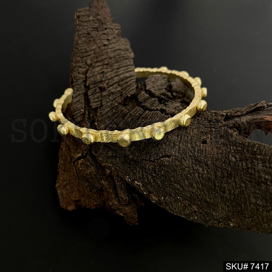 Gold Plated dotted bangle SKU7417