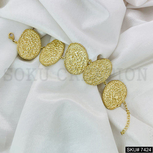 Designer Bracelet for Party Eve in Gold Plated SKU7424