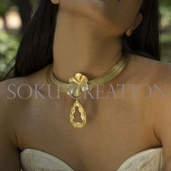 Gold plated Designer layered Choker