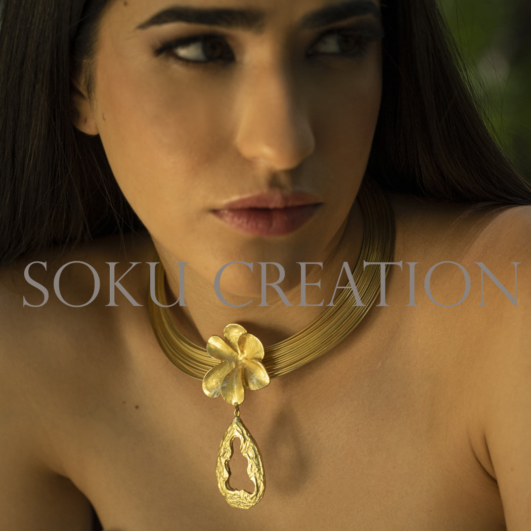 Gold plated Designer layered Choker