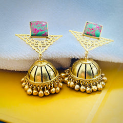 Gold plated traditional Jhumka Earring