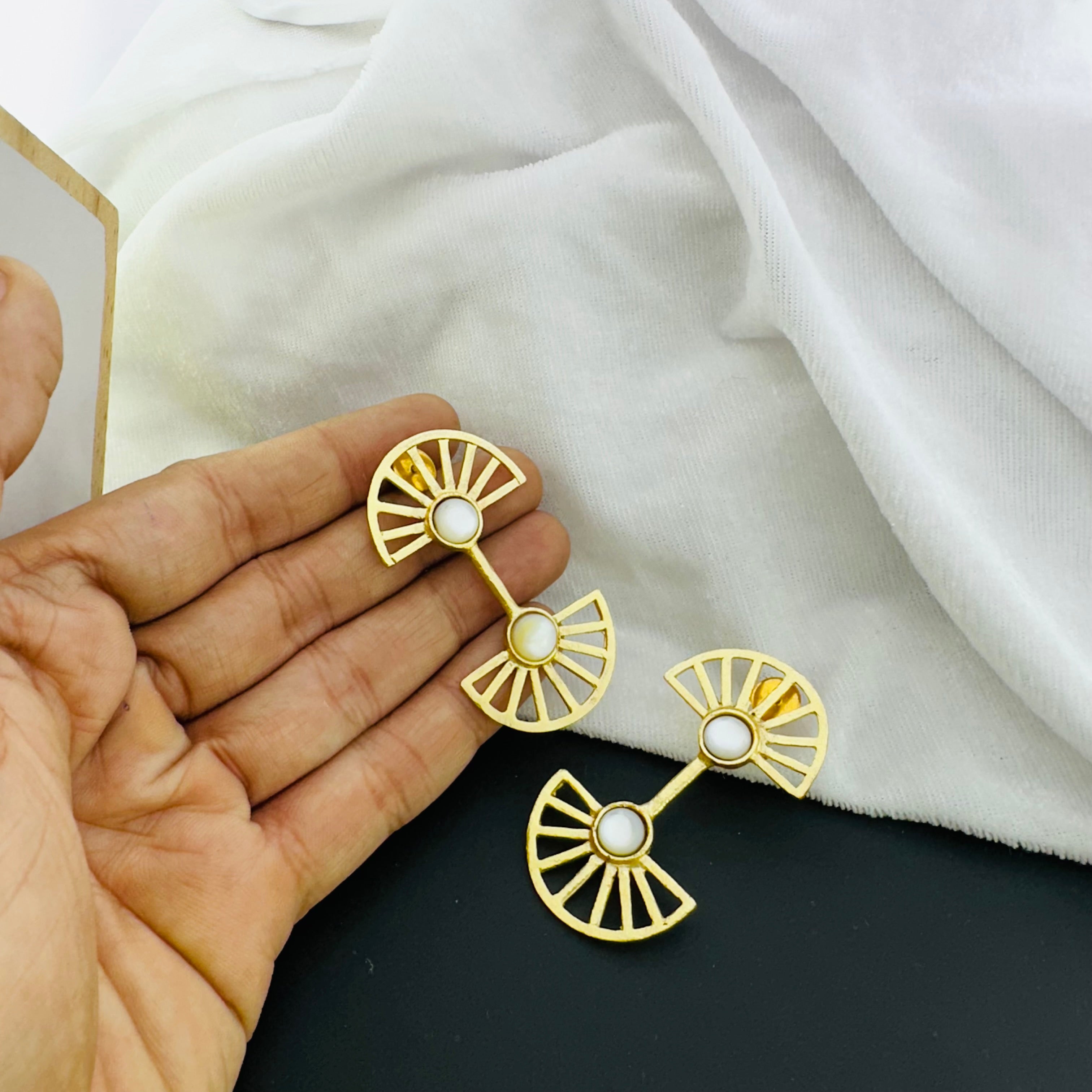 Women Order Earring in Gold Plated SKU