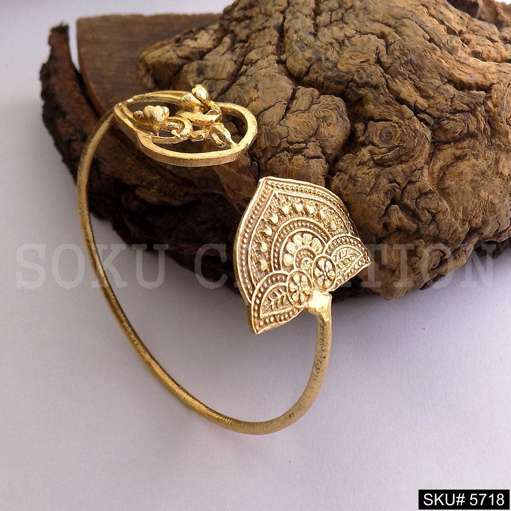 Gold Plated Statement Unique Designer Cuff SKU5718