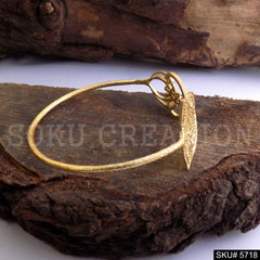 Gold Plated Statement Unique Designer Cuff SKU5718