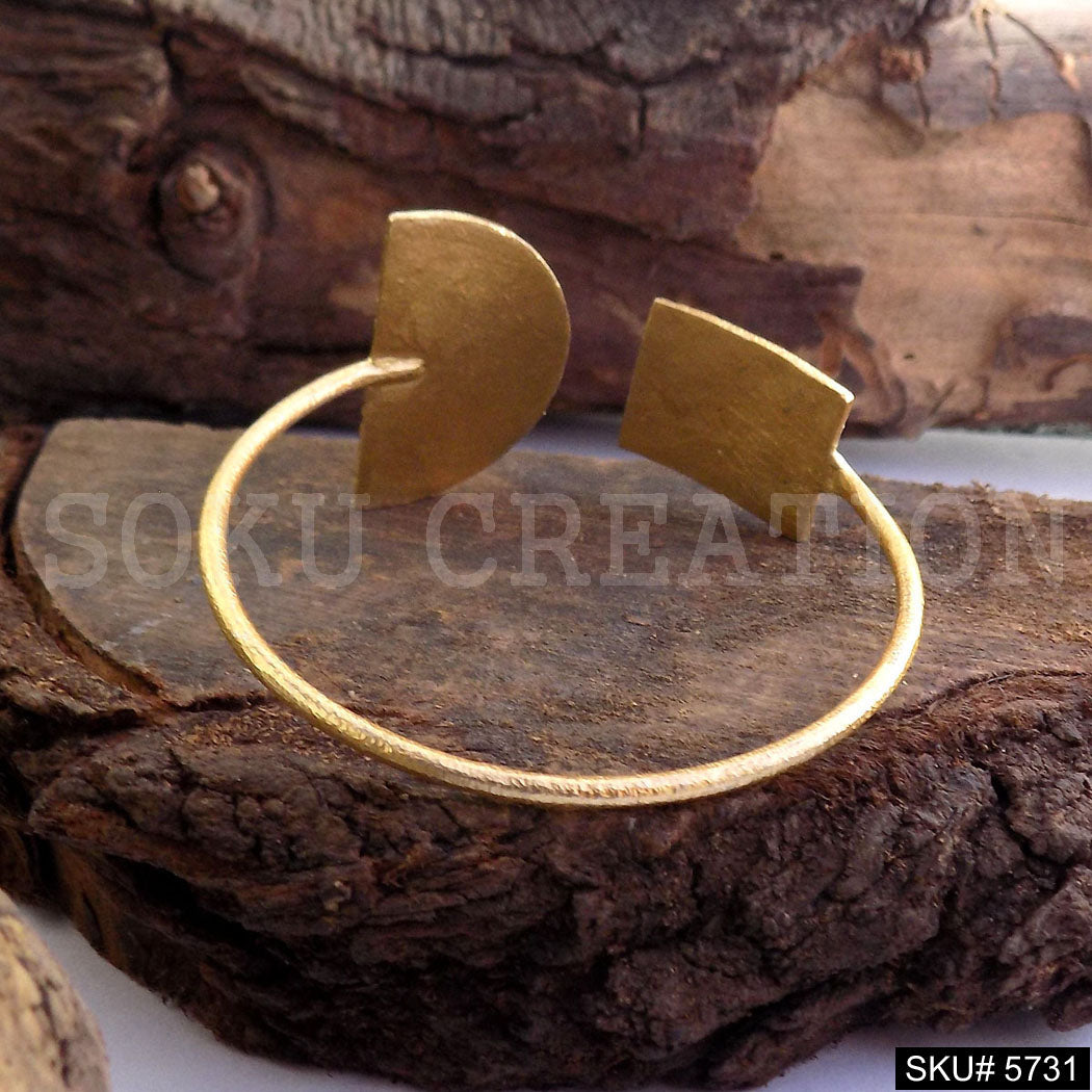 Gold Plated Unique Statement Designer  Cuff SKU5731