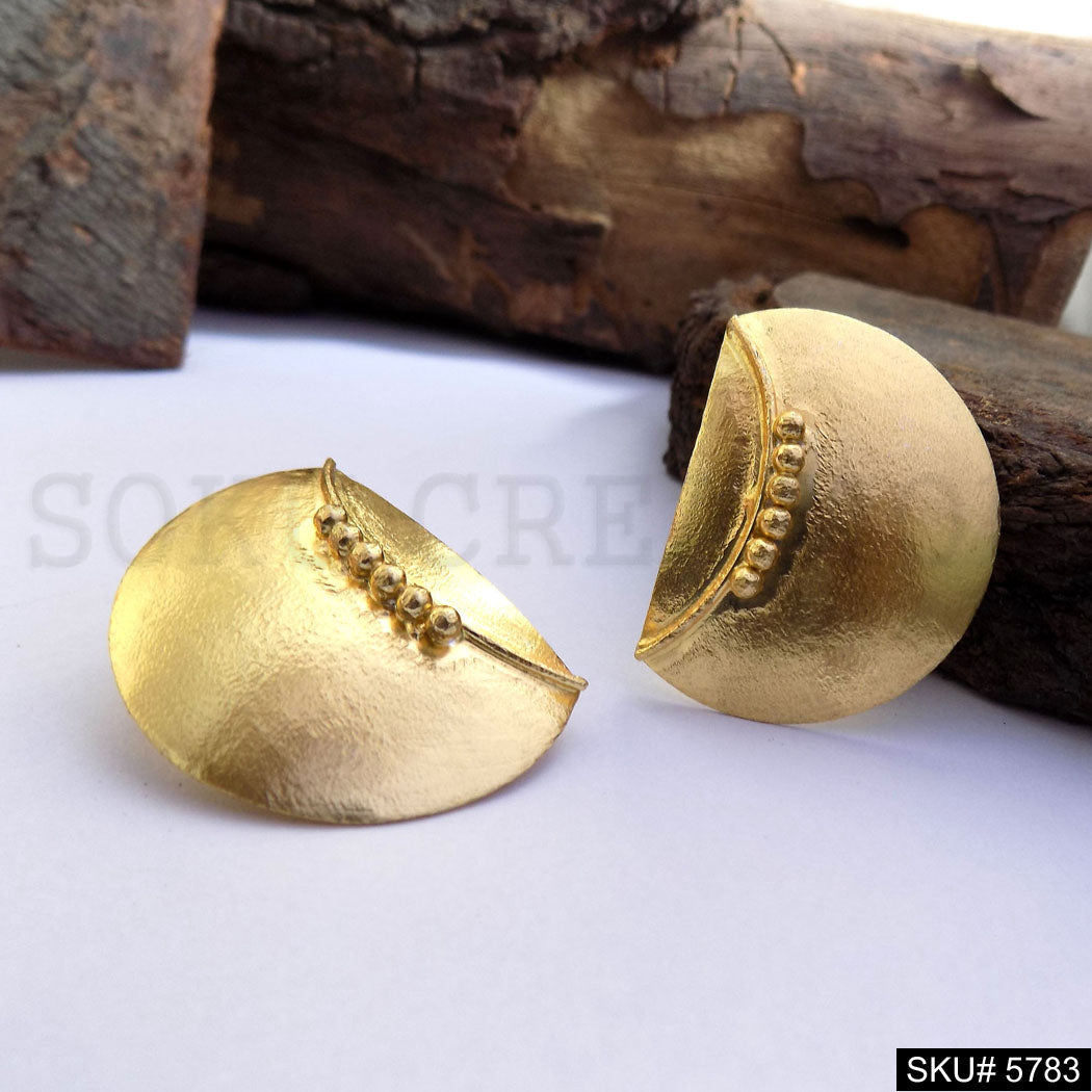 Gold plated Handmade Designer Stud Earring SKU5783