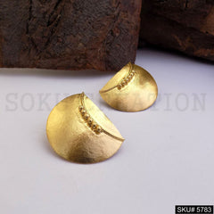 Gold plated Handmade Designer Stud Earring SKU5783