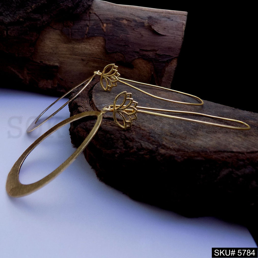 Gold plated Handmade Designer Ear Wire Earring SKU5784