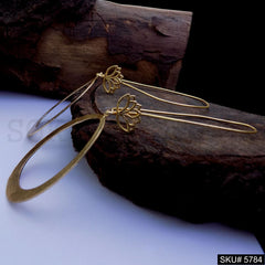 Gold plated Handmade Designer Ear Wire Earring SKU5784