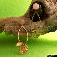 Gold plated Designer Handmade Drop and Dangle Earring SKU5971