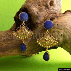 Gold plated Designer Handmade Drop and Dangle Earring SKU5984