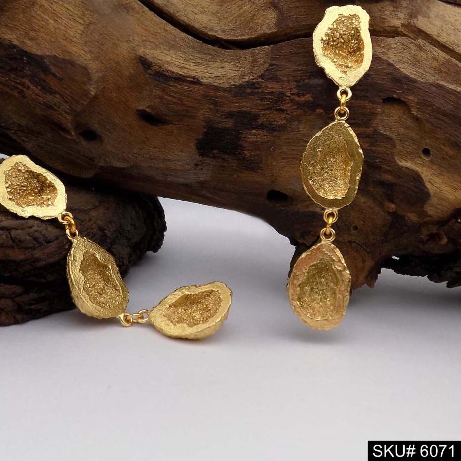 Gold plated Handmade Design Drop and Dangle Earring SKU6071