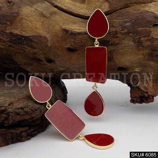 Gold plated Designer Drop and Dangle Earring SKU6085