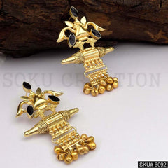Gold plated Designer Antique Drop and Dangle Earring SKU6092