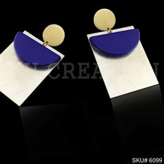 Gold and Silver plated Designer Unique Drop and Dangle Earring SKU6099