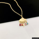 Gold Plated Sky-Light Necklace SKU6930