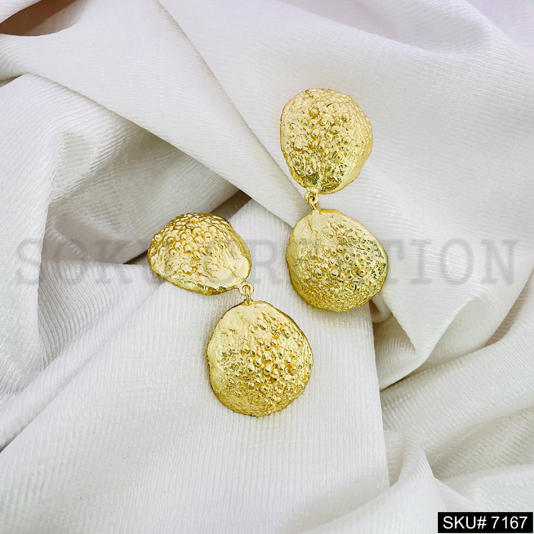 Gold Plated Statement style Handmade Drop and Dangle Earring SKU7167