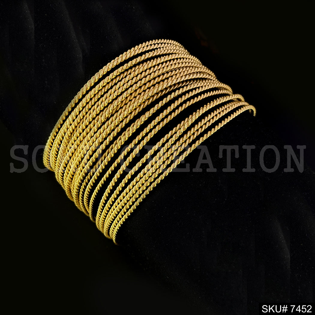 Gold Plated Multi Layer of Twisted Wire of Cuff SKU7452