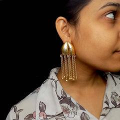 Gold plated Shimmer Earrings SOKU#7676